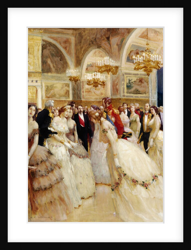 At the Ball by Auguste Francois Marie Gorguet