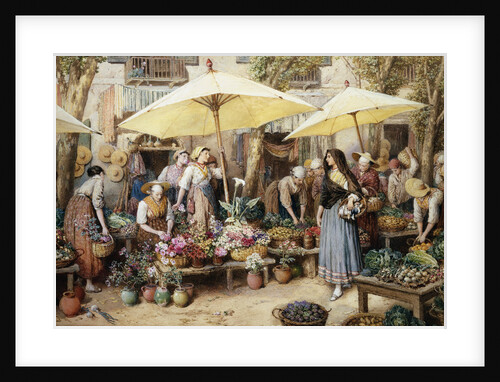 Toulon Market, France by Myles Birket Foster