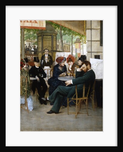 At the Cafe de la Paix by Georges Croegaert