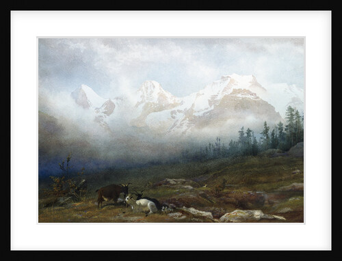 The Jungfrau, Monk and Eiger from Murren by Thomas George Cooper