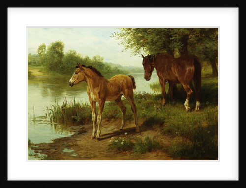 A Mare and Her Foal by Basil Bradley