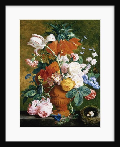 A Vase of Rich Summer Flowers by Jan van Huysum