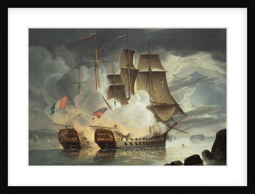 Encounter Between the Mars and the Hercules by John Christian Schetky