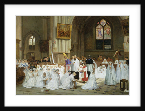Confirmation at Villiers le Bel by Theophile Emmanuel Duverger