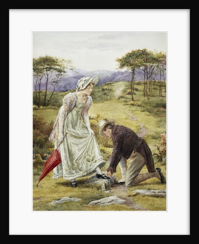 A Gentlemanly Act by George Goodwin Kilburne