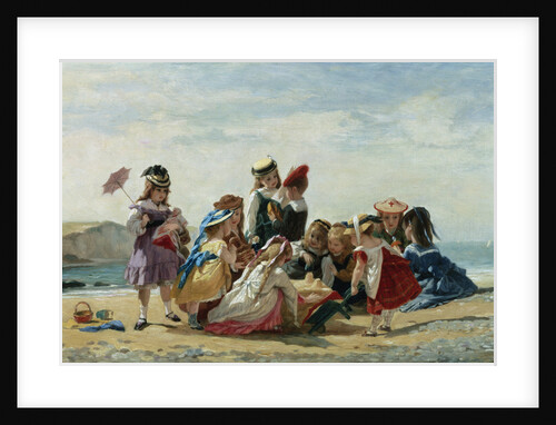 A Day at the Seaside by Timoleon Lobrichon