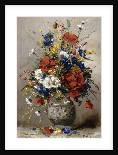 A Vase of Summer Flowers by Eugene Petit