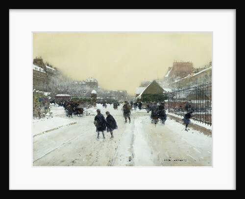 Paris under Snow by Luigi Loir