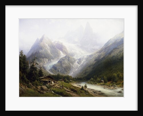 A View of Chamonix and Mont Blanc by Joseph Jansen