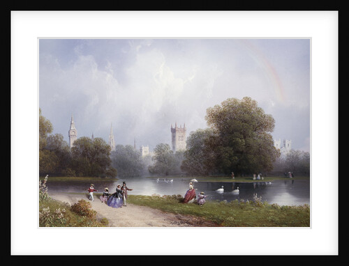 Westminster from St. James's Park by Carlo Bossoli