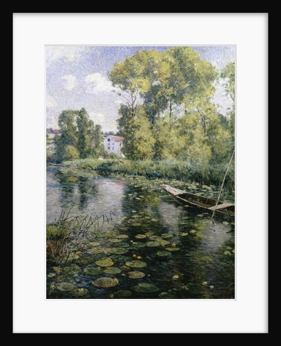 Fishing in a River in France by Frederick Charles Vipont Ede