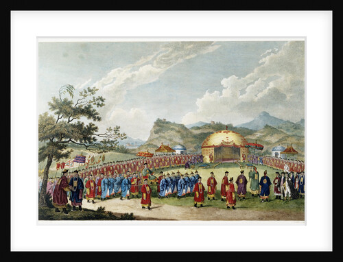 The Approach of the Emperor of China to His Tent in Tartar, to Receive the British Ambassador by William Alexander