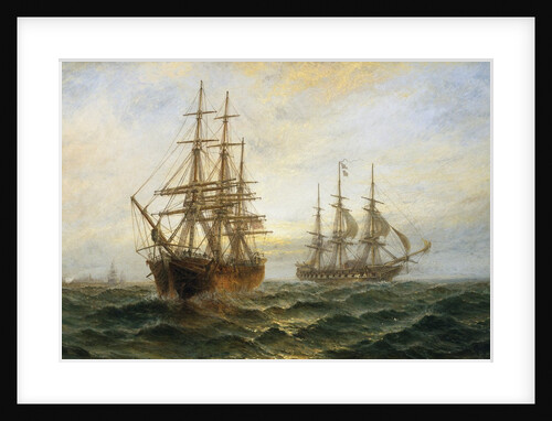 A Frigate Outward Bound Off Shoeburyness by Claude Thomas Stanfield Moore