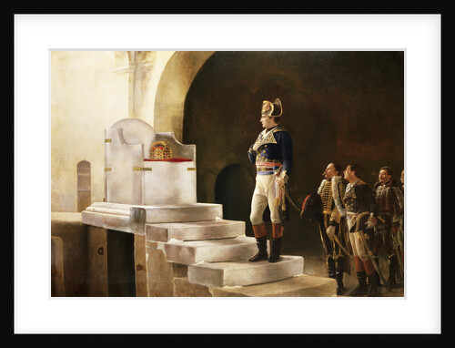 Napoleon at Charlemagne's Throne '98 by Henri-Paul Motte
