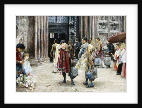 Matadors Entering Church by Jose Gallegos y Arnosa