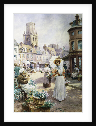 The Flower Market by Alfred Augustus Glendening II