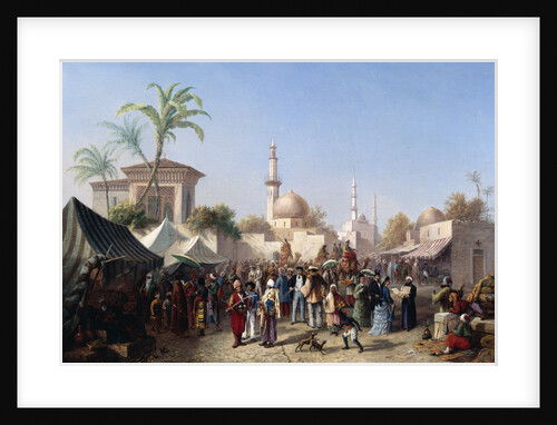 The Turkish Market by Rudolf von Alt