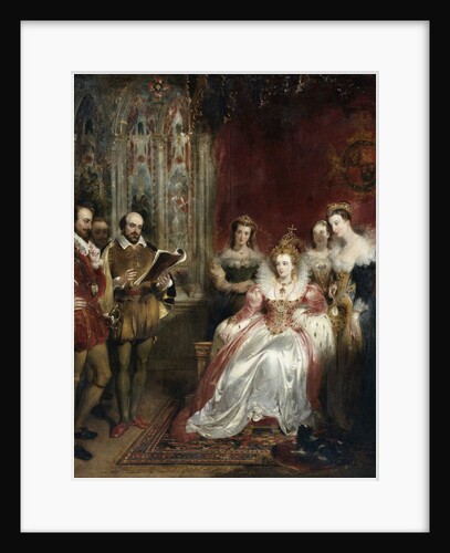 Shakespeare Reading to Queen Elizabeth I by John James Chalon