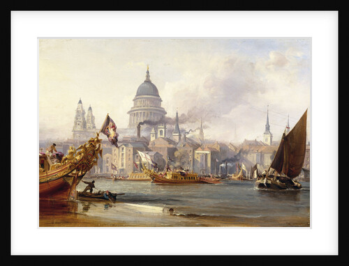 St. Paul's Cathedral and the City of London, England by George Chambers