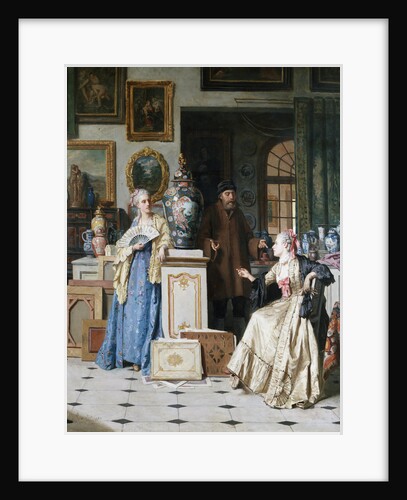 At the Art Dealer's Shop by Jean Carolus