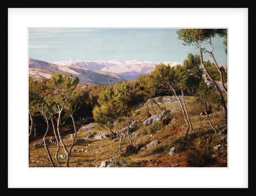 Maritime Alps and Valley of the Paglioni, near Nice, France by John Mulcaster Carrick