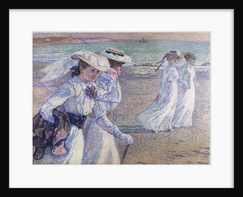 A Walk on the Beach by Theo van Rysselberghe
