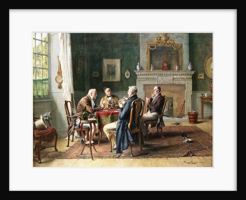 The Card Players by Gerard Jozef Portielje