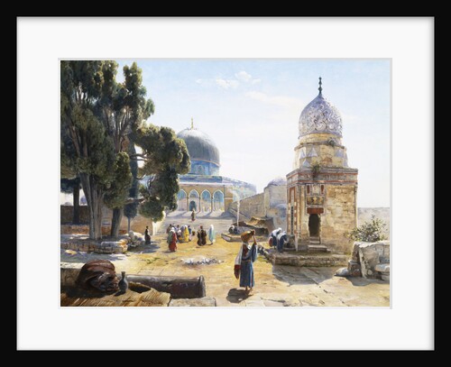The Dome of the Rock, Jerusalem, Israel by Gustav Bauernfeind