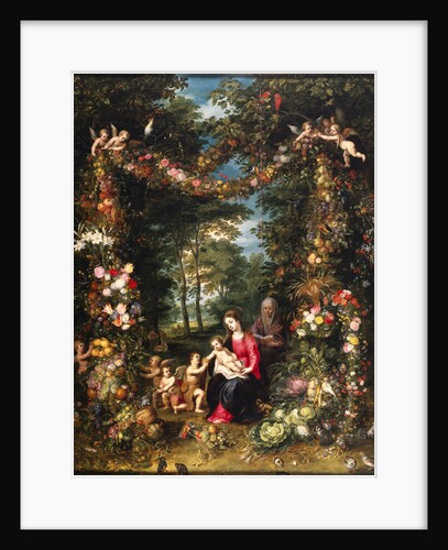 Garland of Flowers with Virgin and Child by Jan Brueghel the Elder