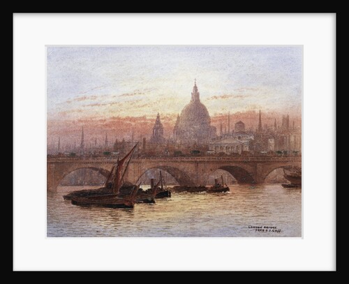 London Bridge, England by Fred E.J. Goff