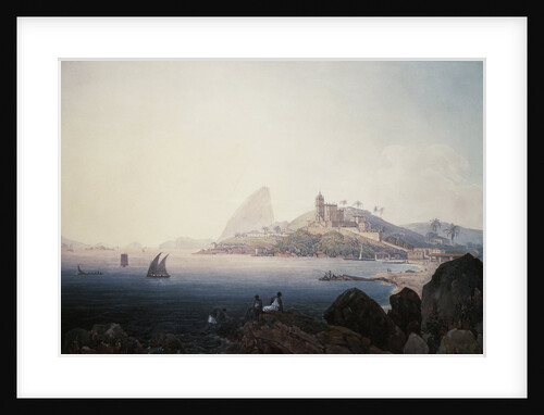 View of the Gloria Church and Sugarloaf Mountain, Rio de Janeiro by Thomas Ender