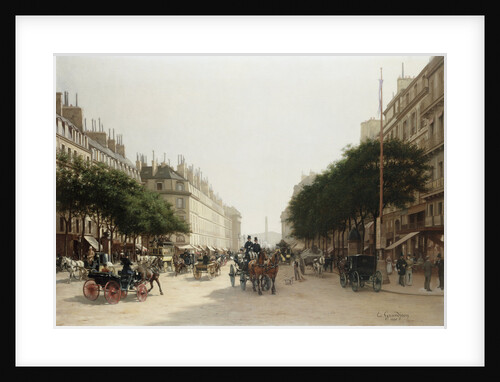 La Rue Royale, Paris, France by Edmond-Georges Grandjean