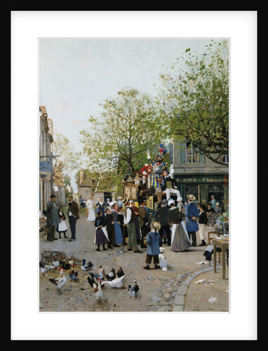 The Troupe Comes to the Village by Luigi Loir
