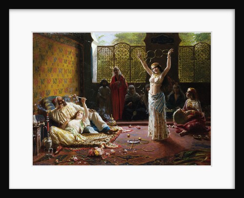 A Harem Scene by Giacomo Mantegazza