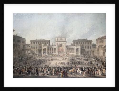 Inauguration of William I in Brussels, Belgium by PierreFrancois Charles Leroy