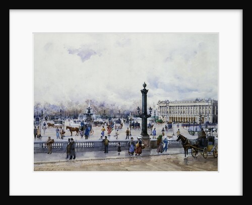 A View of the Place de la Concorde, Paris by Anna Sofia Palm