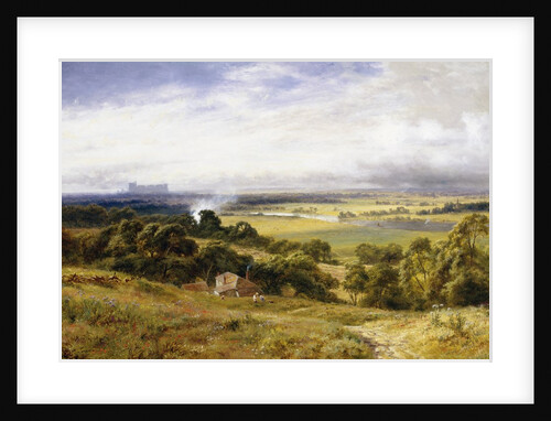 A View of Runnymede with Windsor Castle, England by Robert Gallon