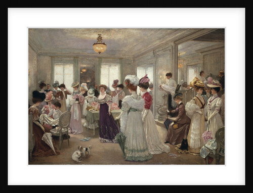 Cinq Heures Chez le Couturier Paquin by Henri Gervex