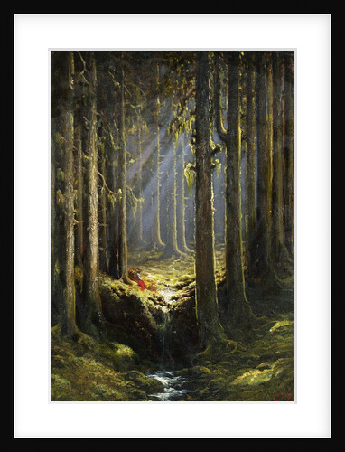 Figures by a Woodland Stream by Gustave Dore