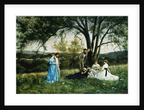 In the Meadow by Hippolyte Henri Pierre Dubois