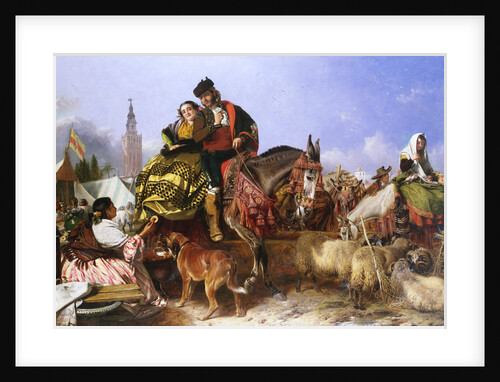 The Fair at Seville, Spain by Richard Ansdell and John Phillip by Anonymous