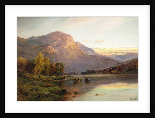 A View of Loch Lomond near Inversnaid, Scotland by Alfred de Breanski