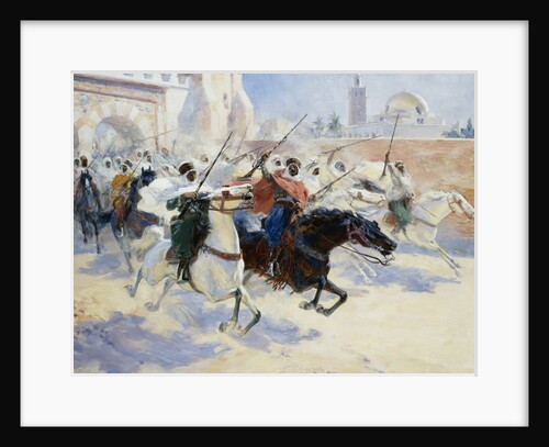 Horsemen Leaving the City by Ulpiano Checa y Sanz