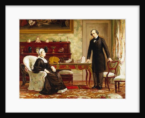 Queen Victoria Interviewing Disraeli at Osborne House by Theodore Blake Wirgman
