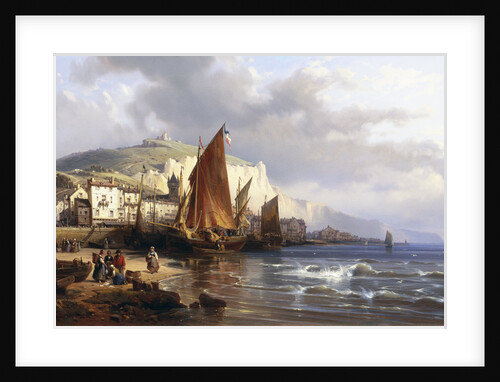 Yport, Normandy, France by Charles Euphrasie Kuwasseg