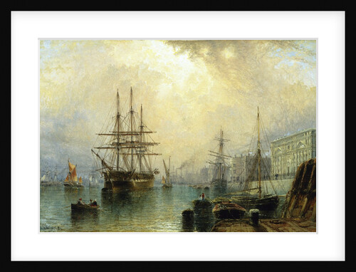 H.M.S. War Sprite off Greenwich, London by Claude Thomas Stanfield Moore