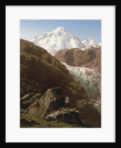 The Gorner Glacier and Zermatt Valley, Switzerland by Jean Francois Xavier Roffiaen