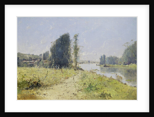 The Banks of the Yonne River, France by Victor Viollet-Le-Duc