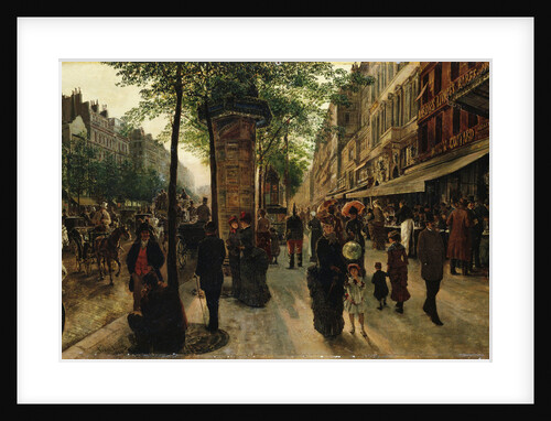 Boulevard des Italiens by Tito Lessi