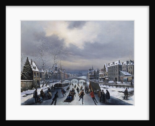 Skating on the Ice by Louis Claude Malbranche